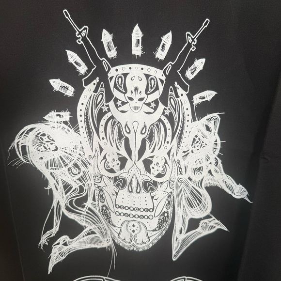 Givenchy Men’s Black Graphic T-Shirt - Picture 7 of 9